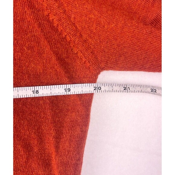 Brooks Brothers Extra Fine Italian Merino Wool Women’s XL Red Collared Sweater - Picture 12 of 16